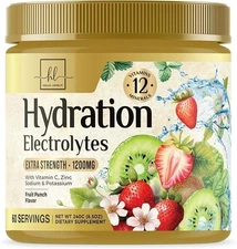 Hydration Replenisher Daily Electrolyte Drink Mix – Rapid Hydration Powder Vegan