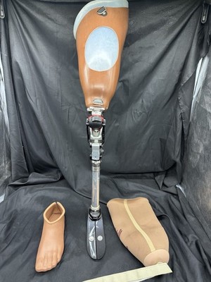 Prosthetic Leg Left Above Knee Pneumatic Swan Knee Bulldog TCA-1S Ossur Foot