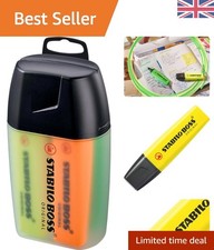 Big Box of 4 BOSS Washable Highlighters - Yellow, Green, Pink, Orange