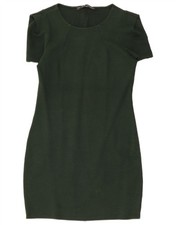 Zara Womens Sheath Dress UK 12 Medium Green EW06