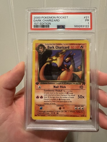 Dark Charizard (1st Edition) graded PSA 1 for sale on eBay