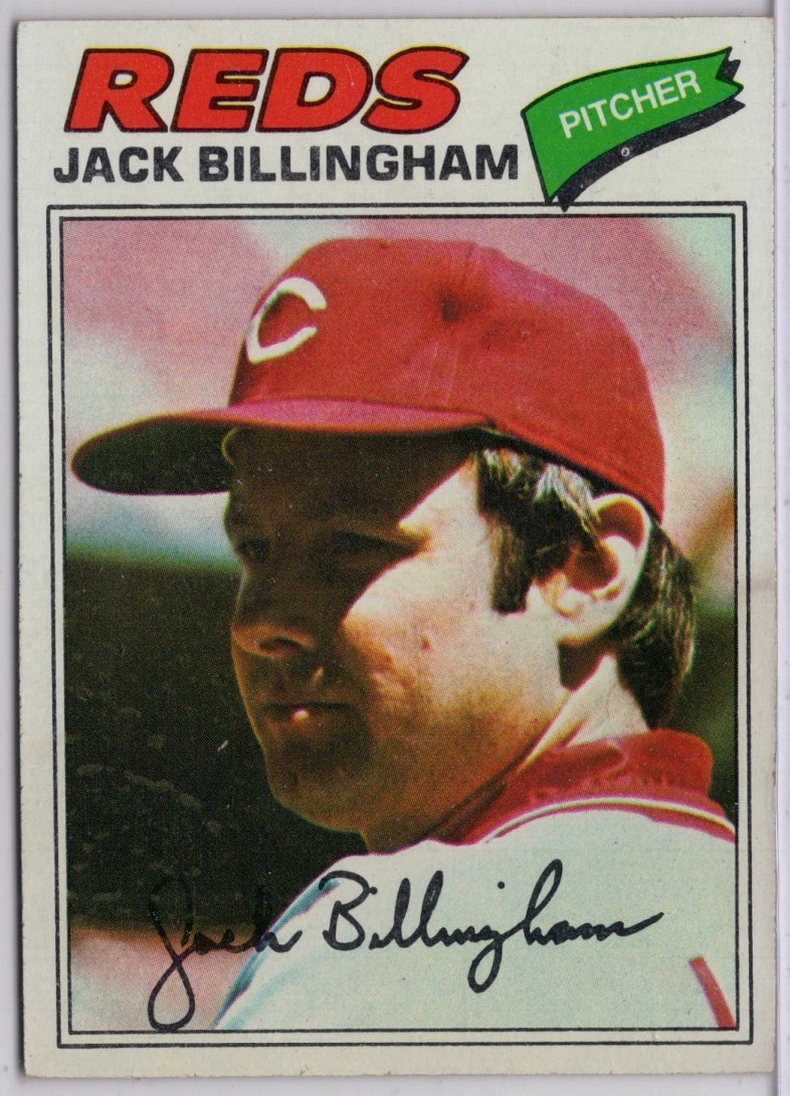 1977 Topps #512 Jack Billingham in EX Condition Reds