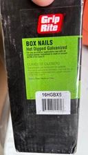 Grip-Rite 3-1/2-in x Hot-dipped galvanized Smooth Shank 16D Box nails 