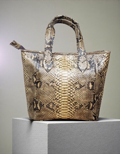 Bolso De Piel De Serpiente Auténtica De Pitón
