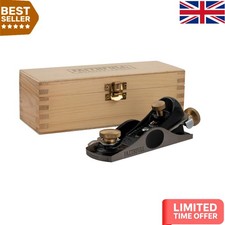 Precision Cast Iron No.60 1/2 Block Plane for End Grain Work in Wooden Case