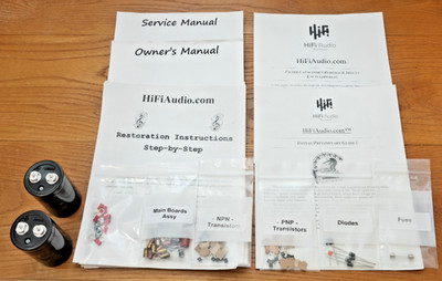 QUAD 405-2 amplifier rebuild restoration recap upgrade kit repair capacitor