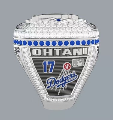 2025 Los Angeles Dodgers World Series Championship Ring #17 Shohei Ohtani Size 9