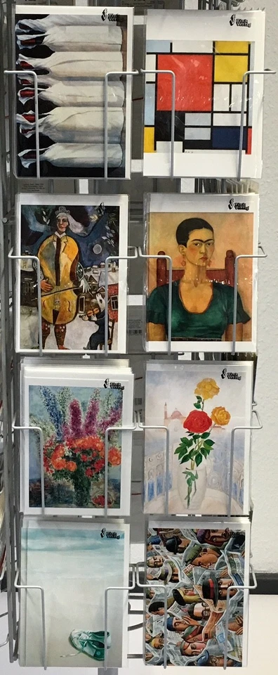 Sortiment Kunstkarten mit Drehständer 48 Dekore á 5 Doppelkarten mit Umschlag - Bild 2 von 4