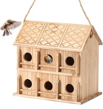 Bird Houses for Outside,12 Hole Bird House Room for 12 Bird Families - Birdhouse