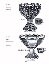 Early American Pattern Glass Punch Bowls - EAPG