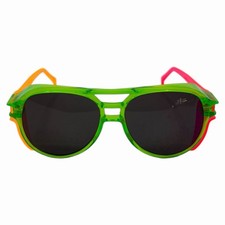 Aerosite Aviator Safety Glasses Frame Neon Green Pink Orange Made In USA Vintage