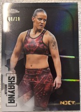 Shayna Baszler Black Refractor /10 Topps WWE 2020 Chrome 