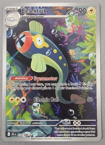 Pokemon TCG Scarlet & Violet Black Bolt 114/086 Eelektrik IR