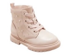Cat  Jack Shoes Toddler Girl Size 7 Amaya Lace Up Zipper Combat Boots Pink