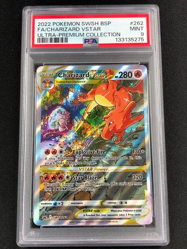 Pokemon 2022 Charizard Vstar Black Star Promo SWSH262 PSA 9