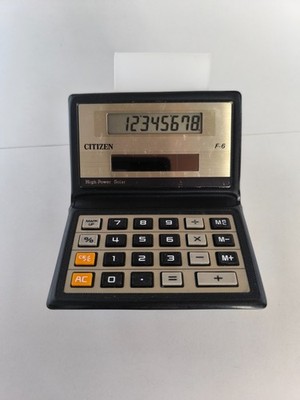   CITIZEN F-6 High Power Solar | Taschenrechner | Vintage 80er/90er, läuft