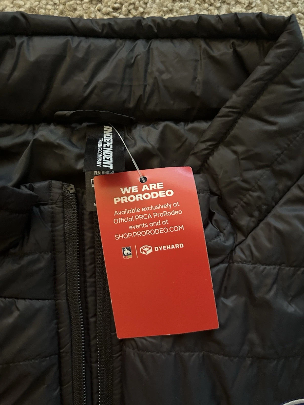 Men’s Black Wrangler NFR Las Vegas 2021 Puffer Jacket (2XL)(NWT) - product detail image 4