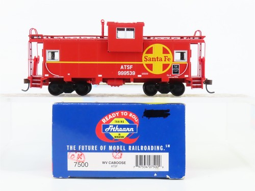 Escala HO Athearn 7500 ATSF Santa Fe Ferrocarril Visión Amplia Caboose #999539 | Zustand: Used