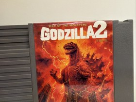 Godzilla 2 Nintendo NES +Dustcover Tested Authentic MINT