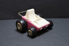 Vintage Baby Carriage Dune Buggy Pink Buddy L Toy Pressed Steel Car Japan