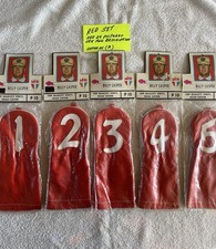 VINTAGE Golf Club Head Covers Late 60's Early 70’s BILLY CASPER Set Red White