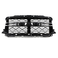 Fits 2019-2023 2024 Ram 2500 3500 Matte Black W Chrome Trim Front Bumper Grille Fits 2019-2023 2024 Ram 2500 3500 Matte Black W Chrome Trim Front Bumper Grille