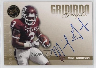 2009 Signature Edition Gridiron Graphs Gold Mike Goodson Rookie Auto RC 2d9