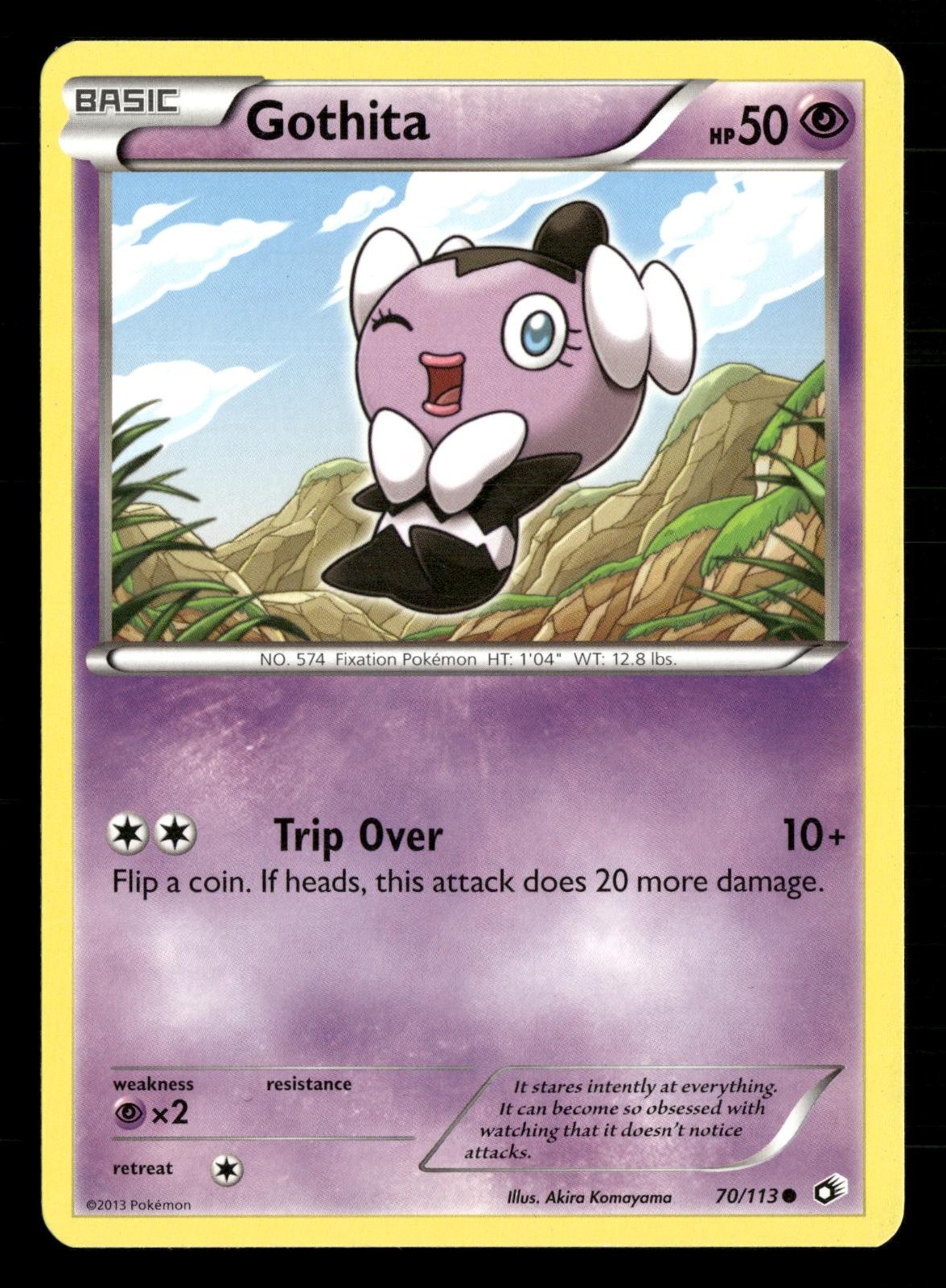 Gothita (70) 70/113 Common Legendary Treasures Pokemon Lightly Played