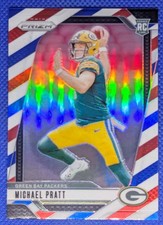 2024 Panini Prizm MICHAEL PRATT RC #379 Red White Blue Green Bay Packers