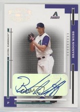 2004 Donruss Throwback Threads Signature Marks 16/50 Brandon Webb #8 Auto 1i0