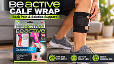 BeActive Sciatica  Back Pain Relief Calf Brace Wrap, Adjustable One Size