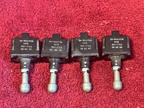 LOT OF 4 MICROSWITCH TOGGLE SWITCHES P/N 2TL1-10G