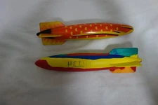 Lot of 2 Swimways Toypedo 11.5" Gliding Pool Toy Torpedoes