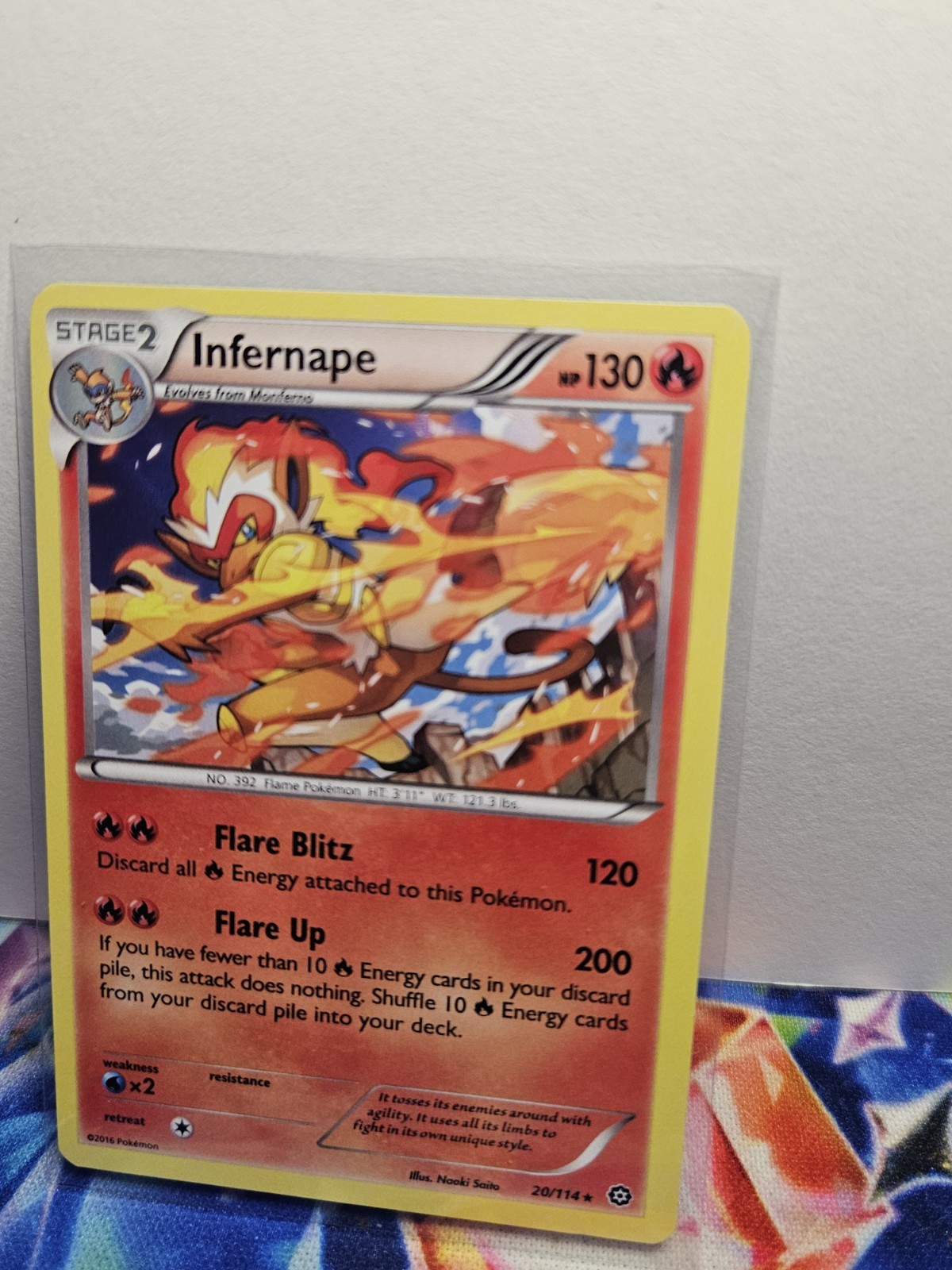 Infernape 20/114 Rev Reverse Holo XY Steam Siege Pokemon NM