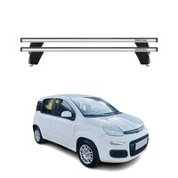 Menabo DachträGer GrundtäGer FüR Fiat Panda 2012-2026 75Kg Alu Silber 2 Tlg