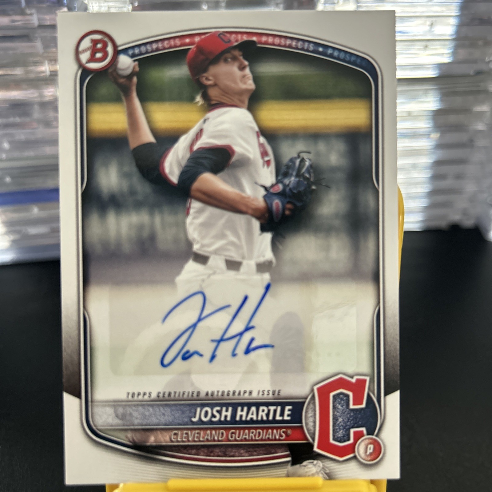 JOSH HARTLE - 2025 Bowman Paper Prospects Autograph #BPA-JH Guardians