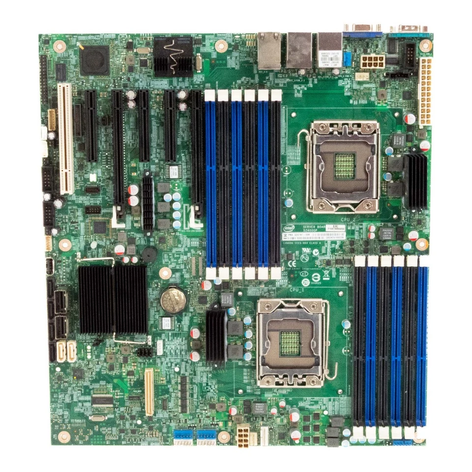 Server Mainboard Intel S2400GP G24197-206 Dual Socket LGA1356 12x DDR3 - Image 2 of 3