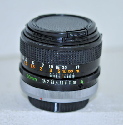 Canon FD 50mm f/1.4 normal lens, early version
