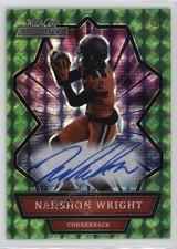 2021 Wild Card Alumination Auto Holo-Lux Green 8/45 Nahshon Wright Auto 00am