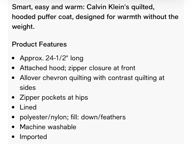 calvin klein packable down Jacket Coat Silky Taup… - image 12