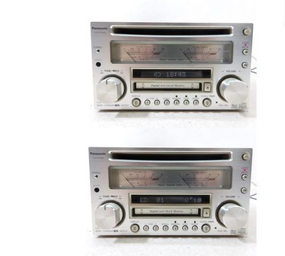 Panasonic CDMDデッキ 【CQ-VX5500】ジャンク品 Junk Panasonic CQ-VX5500D CD MD Mini Disc Player Car Audio Silver