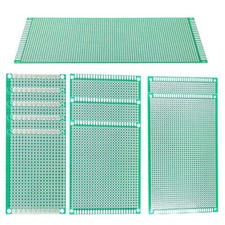 11 Pcs Large Blank PCB Circuit Board Prototype Solder Board 4 Sizes Kit