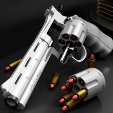 ZP5 Revolver Soft Bullet Toy Gun 357 Simulation Pistol With Ejection Brand New