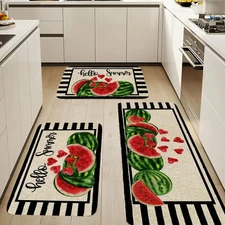 Colorful Watermelon Mats, Washable & Non-Slip