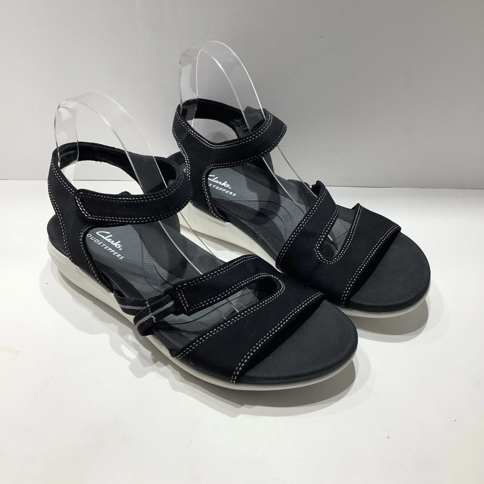 Clarks Cloudsteppers Sandalo Lavabile in Lavatrice Glide Hi Shore Wmns Tg. 9 5M nuovo