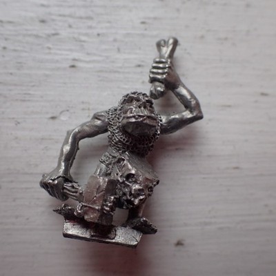Citadel Warhammer 80s Orc Command Musician Drummer