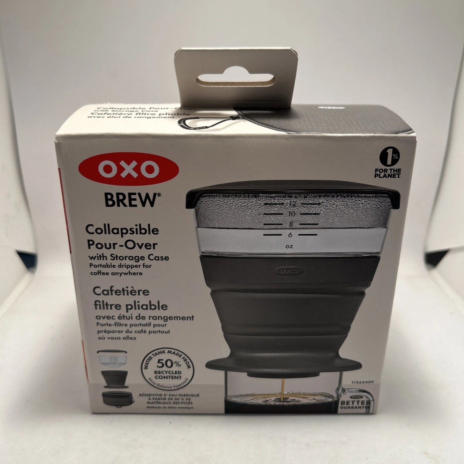 OXO Brew Collapsible Pour-Over Coffee Maker – Portable with Storage Case! New!