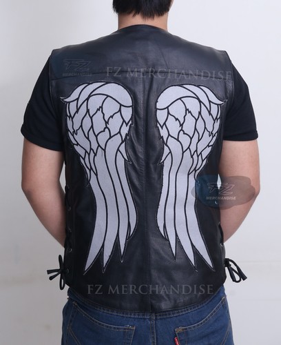 DARYL DIXON ANGEL WINGS LEATHER VEST 
