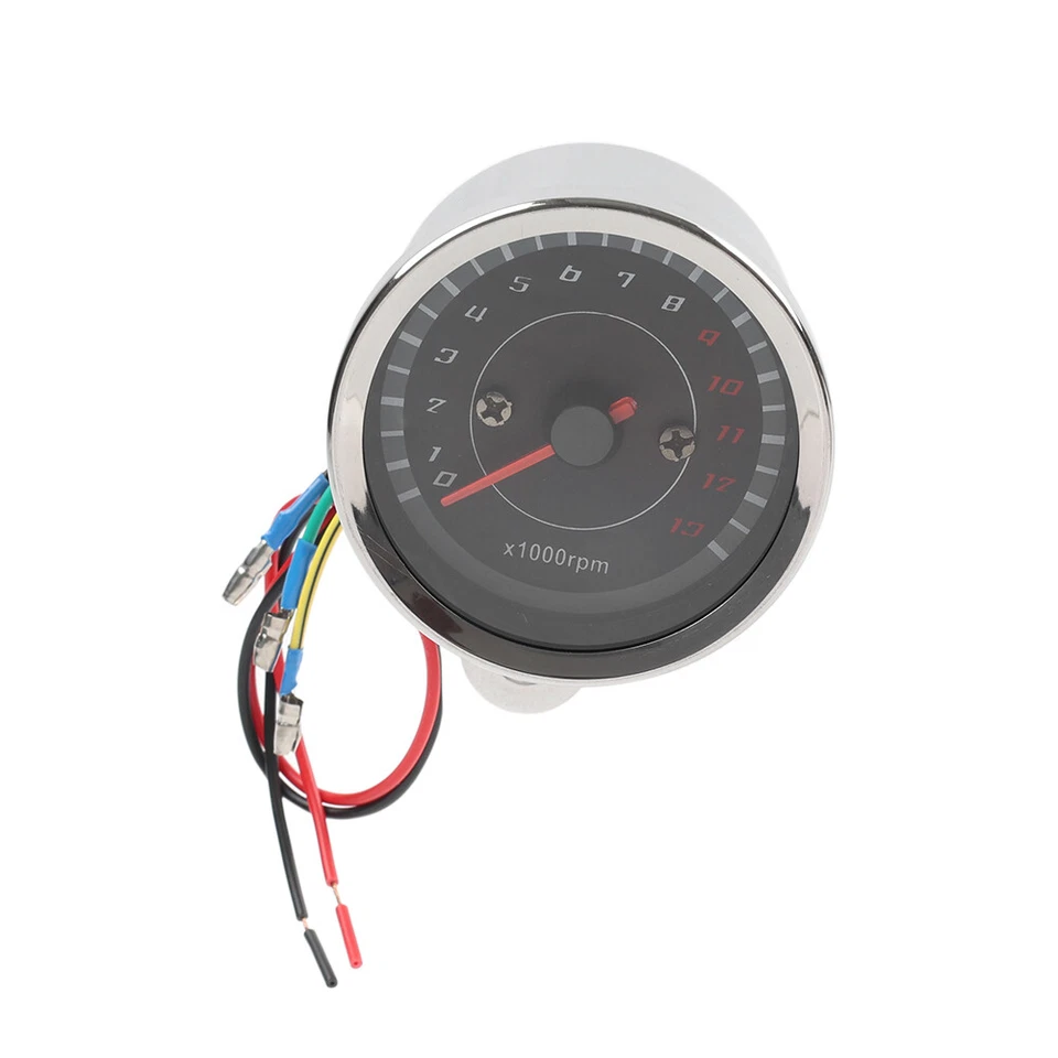 Night Light Tachometer Gauge Chrome for Harley XL Sportster 1200 883 Foto 4 de 4