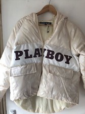 Playboy Bunny Print Puffer Jacket Size 6 Uk New With Part Tag On